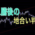 急騰後の地合い判断