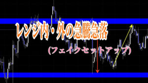 レンジ内・外の急騰急落（フェイクセットアップ）