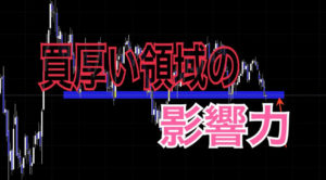買いの厚い領域の影響力